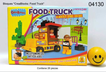 Imagen de BLOQUES CREABLOCKS "FOOD TRUCK" 26 PIEZAS 6.24